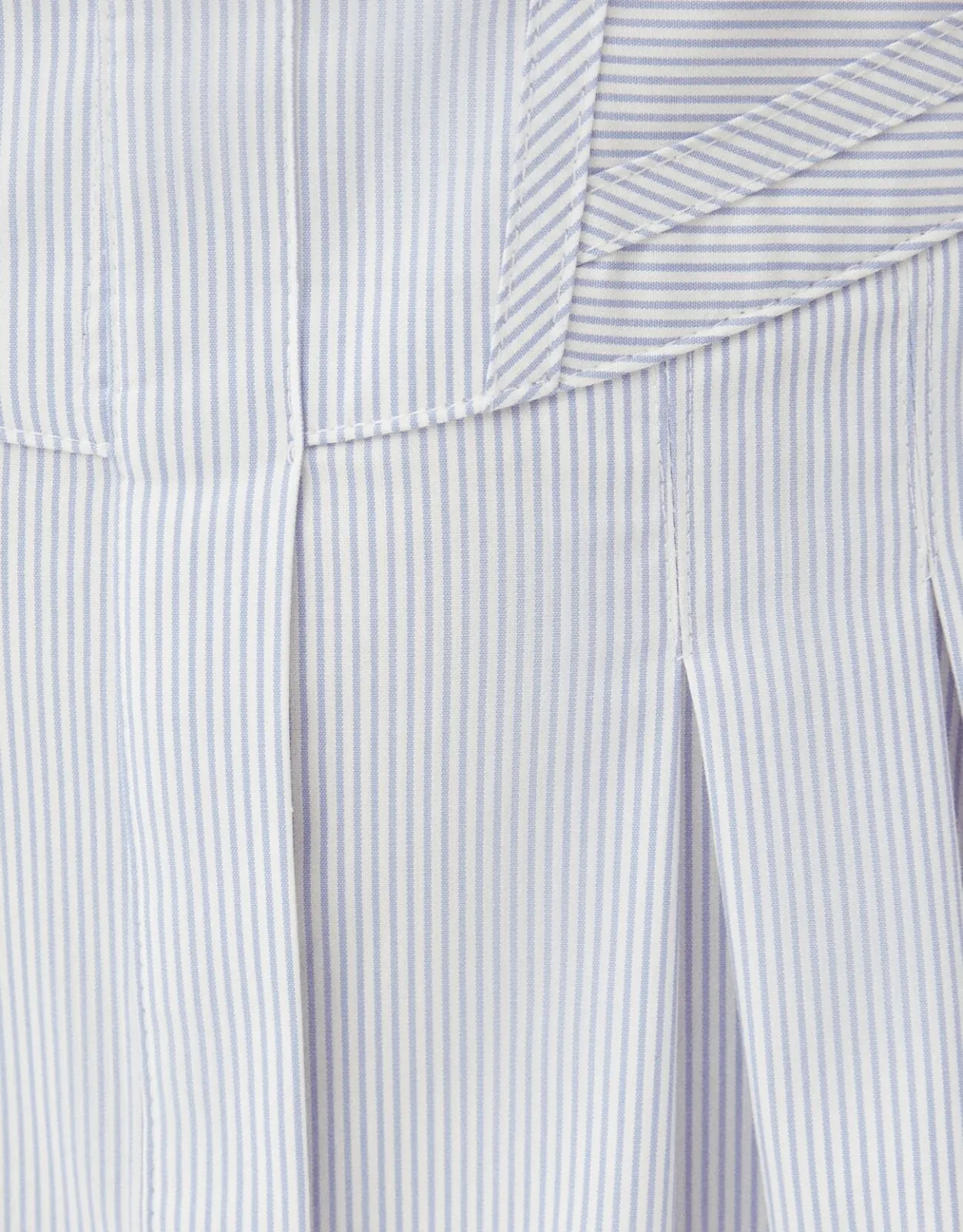 Minihemdkleid aus Popelin mit Corsage-Detail