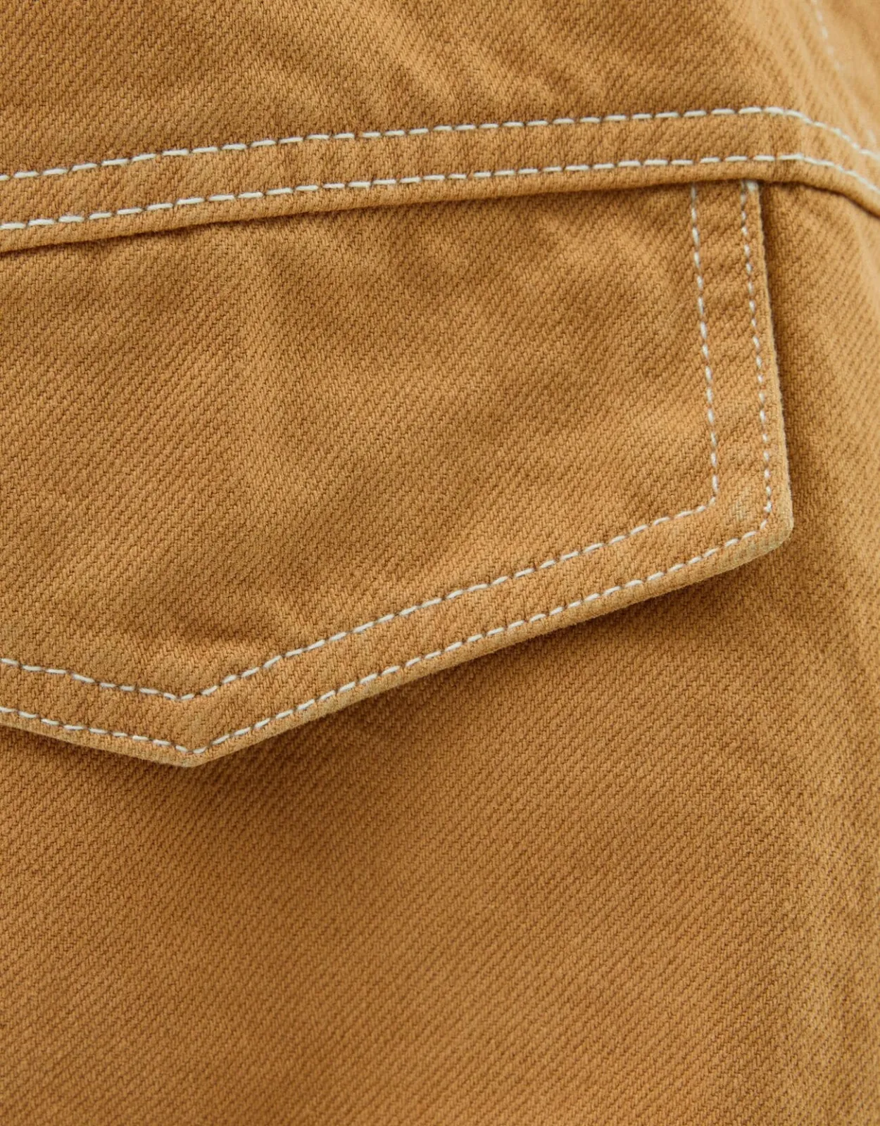 Truckerjacke aus Baumwolle mit Kontrastfarbe