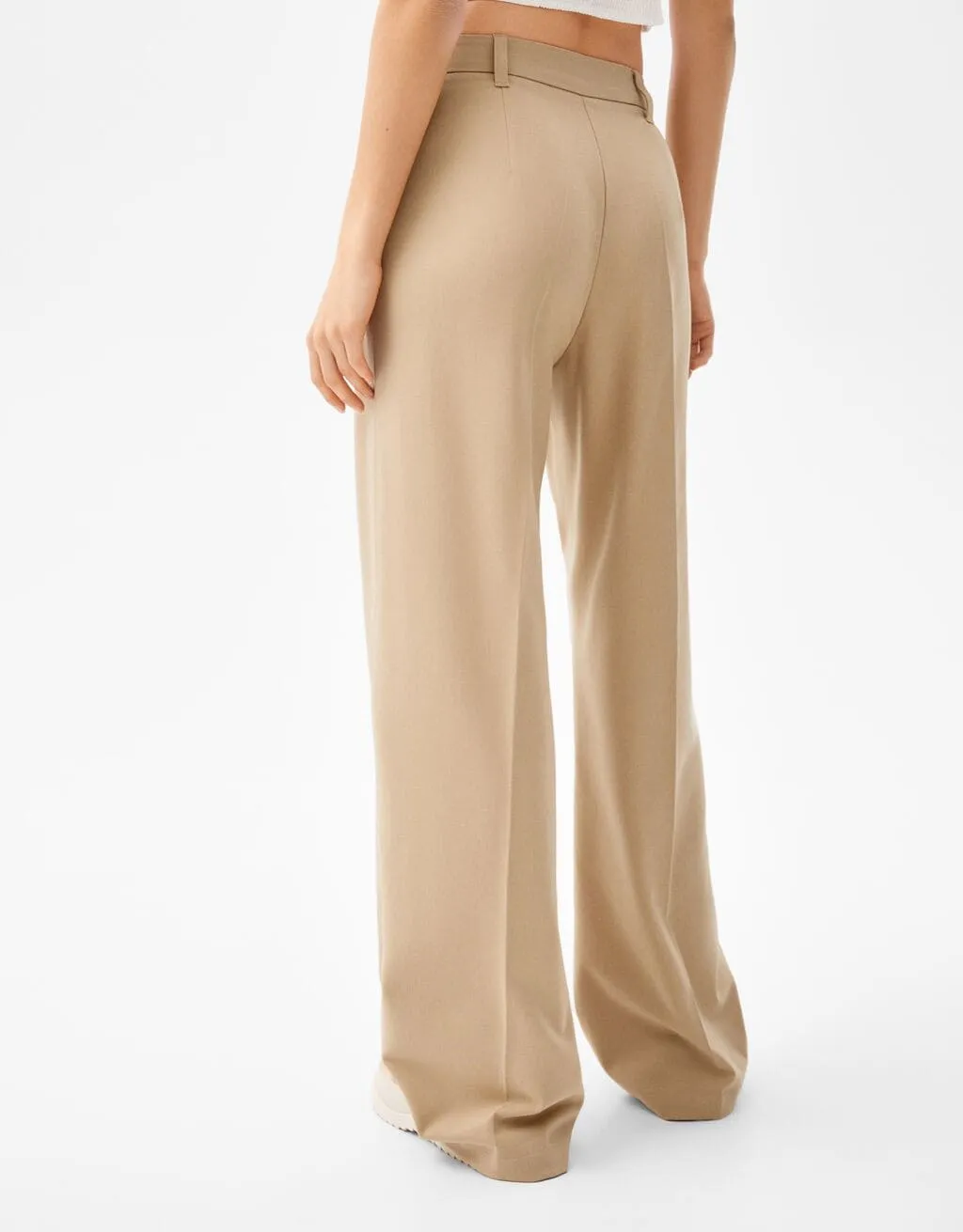 Wide-Leg-Hose mit Gürtelschlaufen