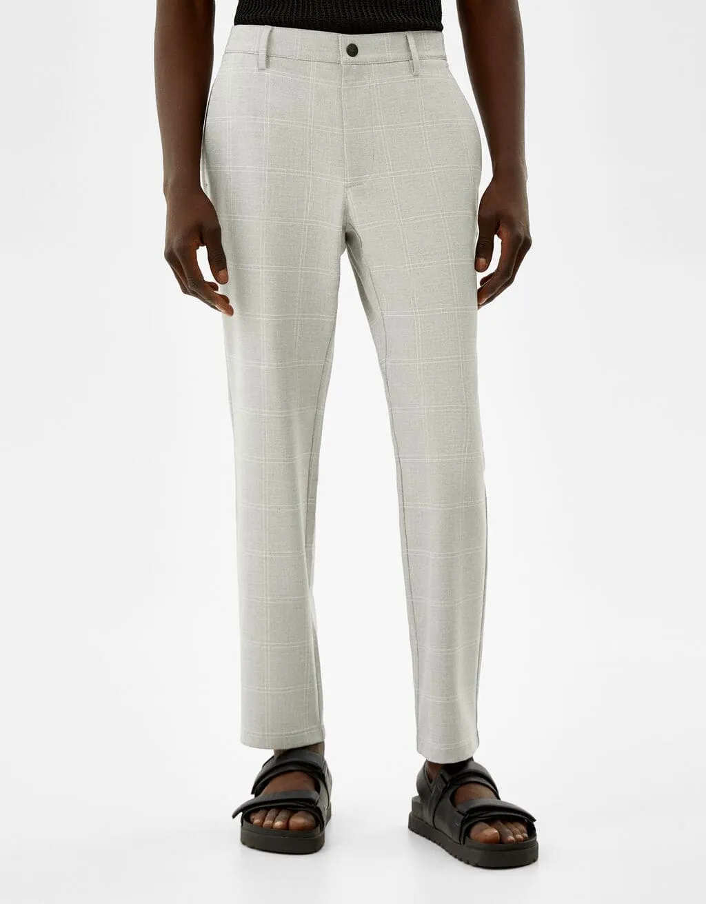 Eng geschnittene Slim-Fit-Hose mit seitlichem Gummizug